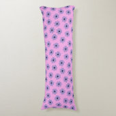 Coussins Longs Préppy bleu violet Floral simple Motif de fleurs (Devant (Vertical))