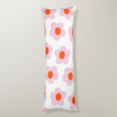 Coussins Longs Preppy rose Rouge Floral Motif simple Fleur (Dos (Vertical))