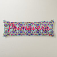 Primavera motif fleuri violet bleu rose