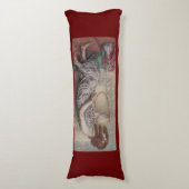 Coussins Longs princesse Art nouveau et sa peinture de singe (Devant (Vertical))
