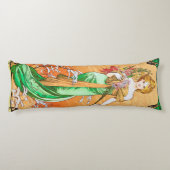 Coussins Longs Printemps, Alphonse Mucha (Dos)