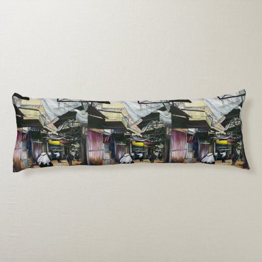 Coussins Longs Promenez-vous à travers l'Antiquité, Vieux Jérusal (Dos)