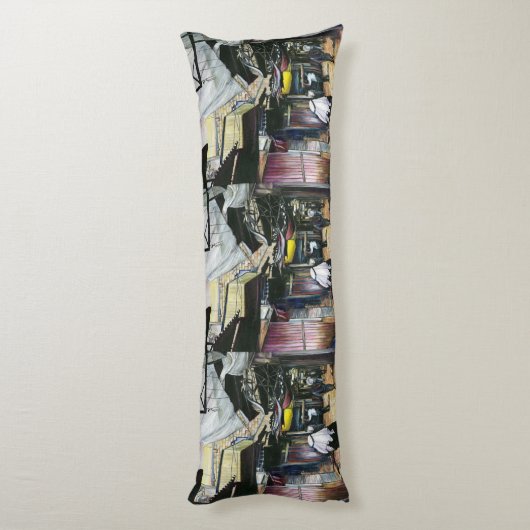 Coussins Longs Promenez-vous à travers l'Antiquité, Vieux Jérusal (Dos (Vertical))