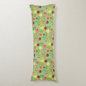 Coussins Longs Protea Floral Block Imprimer Millefleur vert pâle (Devant (Vertical))