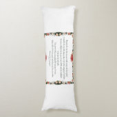 Coussins Longs Psalm 1 with Flower Borders (Devant (Vertical))
