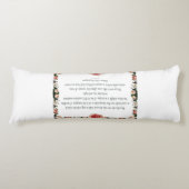 Coussins Longs Psalm 1 with Flower Borders (Devant)