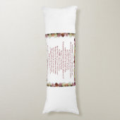 Coussins Longs Psaume 11, Écriture, Verse de la Bible, (Devant (Vertical))