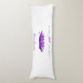 Coussins Longs psaume 33 bonté au lotus pourpre (Devant (Vertical))