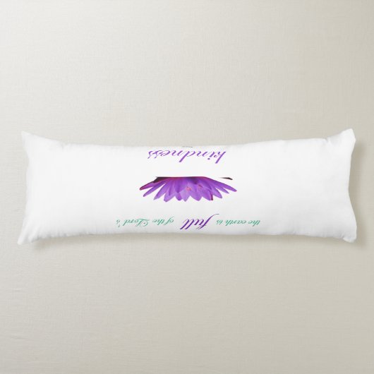 Coussins Longs psaume 33 bonté au lotus pourpre (Devant)