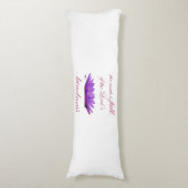 Coussins Longs psaume 33 bonté au lotus pourpre (Devant (Vertical))