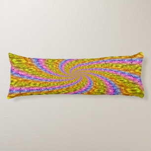 Coussins Longs Psychedelic Abstract Vortex Body Pillow
