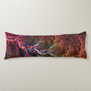 Coussins Longs Psychedélique Groovy Tripant Funky Coloré Fractale