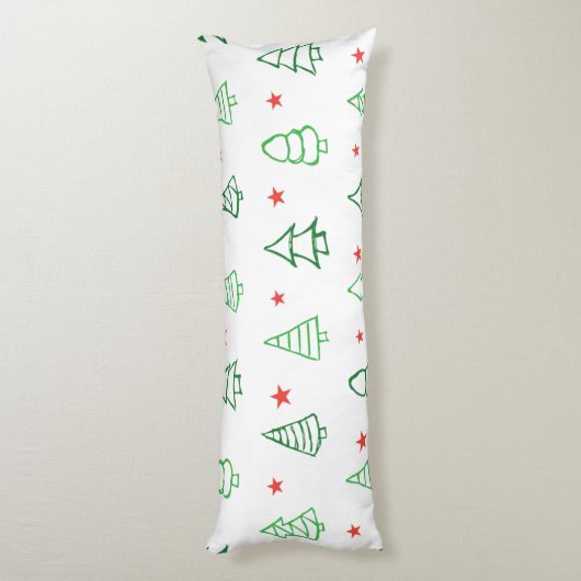 Coussins Longs Pterodactyle de Noël (Dos (Vertical))