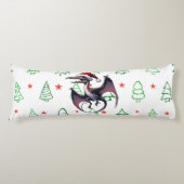 Coussins Longs Pterodactyle de Noël (Devant)