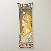 Coussins Longs Publicité d'Alphonse Mucha Vintage Whitman (Dos (Vertical))