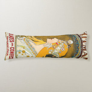 Coussins Longs Publicité d'Alphonse Mucha Vintage Whitman