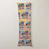 Coussins Longs "Pulse du Parti Planétaire" (Devant (Vertical))