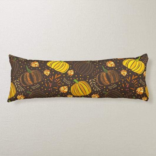 Coussins Longs Pumpkins Autumn Fall Harvest Pattern (Devant)