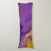Coussins Longs Purple and Gold Abstract (Devant (Vertical))