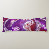 Coussins Longs Purple bordeaux rouge fluide abstrait Art (Devant)