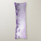 Coussins Longs Purple Flowers with Dangling Pearls Body Pillow (Dos (Vertical))