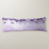 Coussins Longs Purple Flowers with Dangling Pearls Body Pillow (Dos)