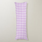 Coussins Longs Purple Polka Dots (Devant (Vertical))