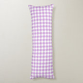Coussins Longs Purple Polka Dots (Dos (Vertical))