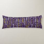 Coussins Longs Purple Shakespeare Insult Funny cadeau anglais (Devant)