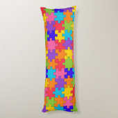 Coussins Longs Puzzle coloré (Dos (Vertical))