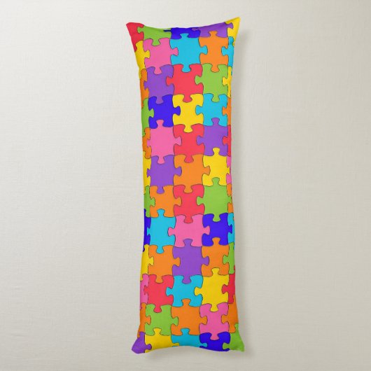 Coussins Longs Puzzle coloré (Dos (Vertical))