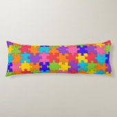 Coussins Longs Puzzle coloré (Devant)