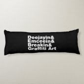 Coussins Longs Quatre éléments de l'Hip hop (Dos)