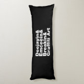 Coussins Longs Quatre éléments de l'Hip hop (Dos (Vertical))