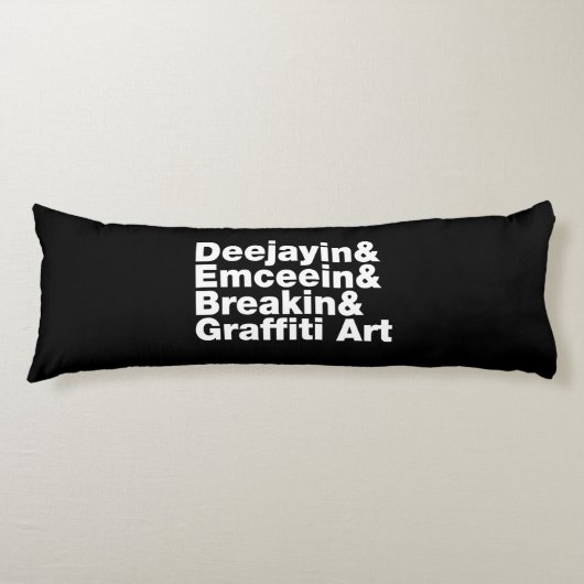 Coussins Longs Quatre éléments de l'Hip hop (Devant)