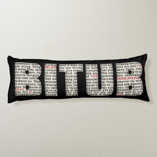 Coussins Longs Quelque part (BITUB) (Dos)