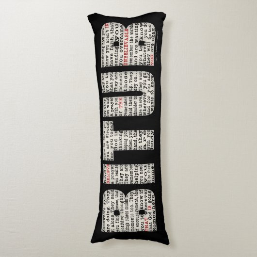 Coussins Longs Quelque part (BITUB) (Devant (Vertical))