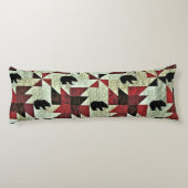 Coussins Longs Quilt d'ours noir (Dos)