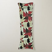 Coussins Longs Quilt d'ours noir (Devant (Vertical))