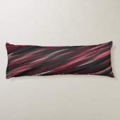 Coussins Longs Raies noires roses et grises (Dos)