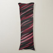 Coussins Longs Raies noires roses et grises (Devant (Vertical))