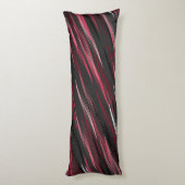 Coussins Longs Raies noires roses et grises (Dos (Vertical))