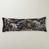 Coussins Longs Raijin Bleu (Dos)