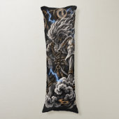 Coussins Longs Raijin Bleu (Devant (Vertical))