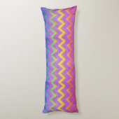 Coussins Longs Rainbow Chevron par Shirley Taylor (Dos (Vertical))
