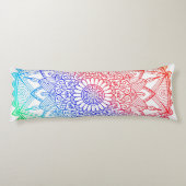 Coussins Longs Rainbow Mandala (Dos)