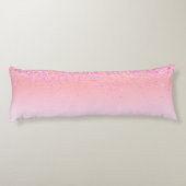 Coussins Longs Rainbow Pastel Girly Parties scintillant Metal Nom (Dos)