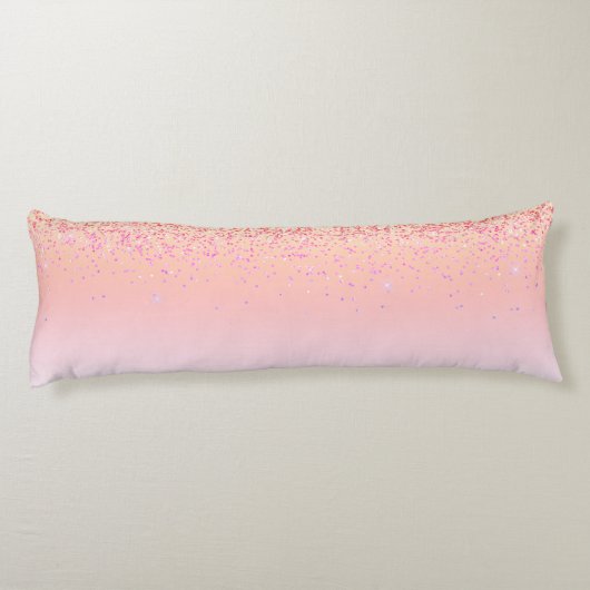 Coussins Longs Rainbow Pastel Girly Parties scintillant Metal Nom (Dos)