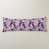 Coussins Longs Rainbow Zebra (Devant)