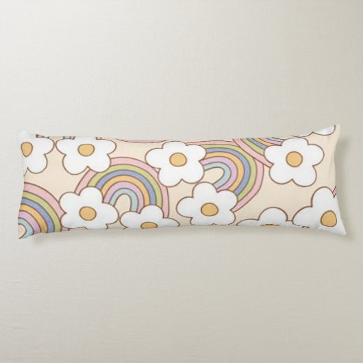 Coussins Longs Rainbows rétro (Dos)